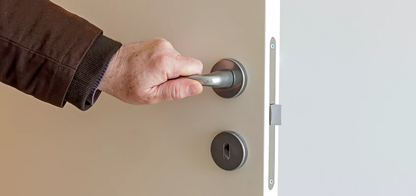 Restroom Locks Privacy Bolt Installation in Champaign, Illinois